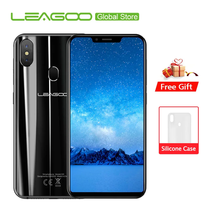 

Original Leagoo S9 4G LTE U-Shape Mobile Phone Android 8.1 MTK6750 Octa Core 5.85"HD+IPS 4GB RAM 32GB ROM 13.0MP Fingerprint