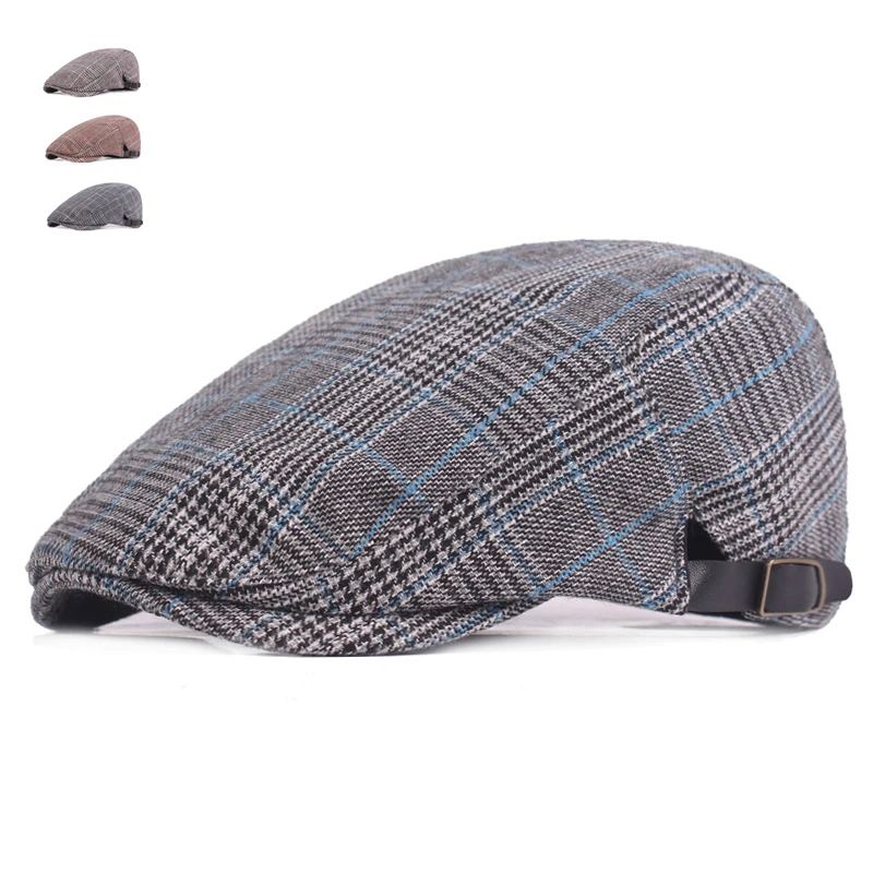 New England Style Berets Caps For Men Women Casual Caps Autumn Cotton Berets Hats Boina Casquette British Vintage Plaid Flat Cap Beret Cap Flat Capflat Cap Style Aliexpress