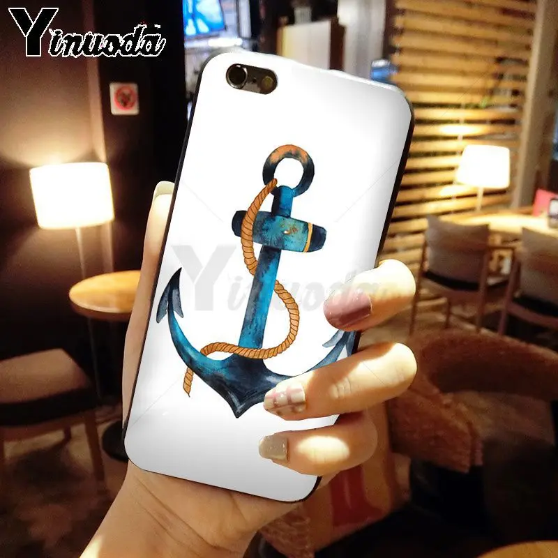 Nautical Tattoo blue boat Anchor Art