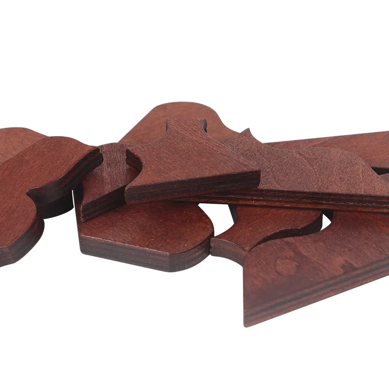 Wooden Children's Puzzle Heart-shaped Tangram Puzzle Bamboo Flooring Early Learning Jigsaw Puzzle Kid's Gifts