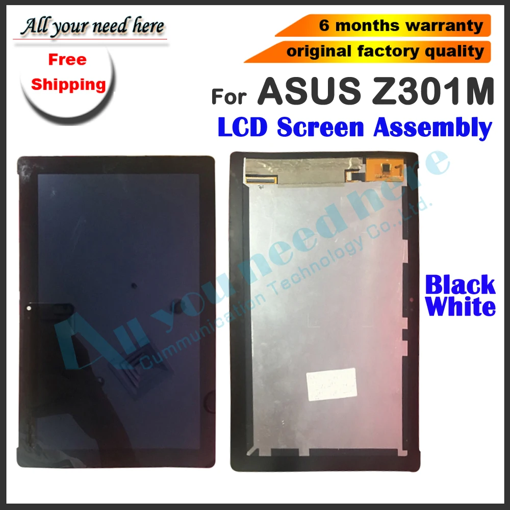 

LCD Display Touch Screen Digitizer Assembly Replacement For ASUS Z301M Z301MFP00L black white