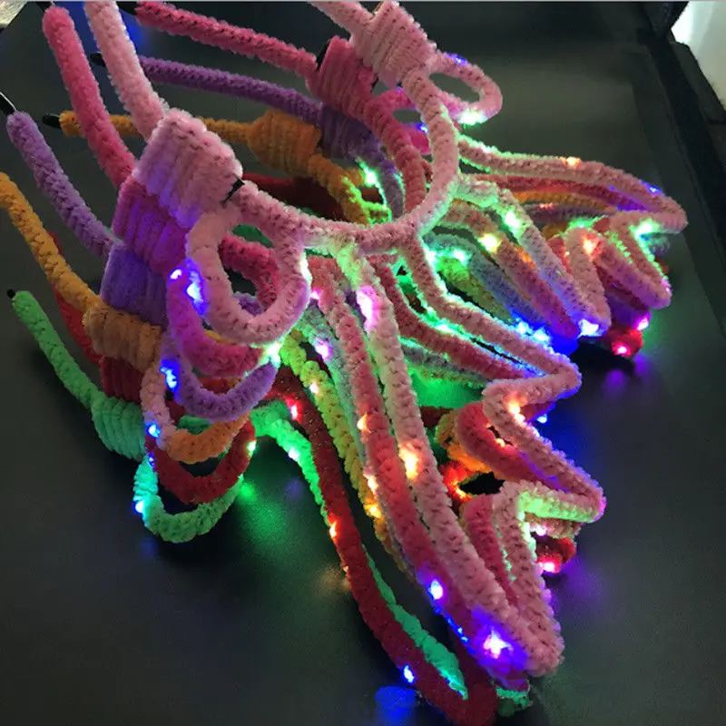 

2018 Merry Christmas Led Flash Headband Novelty Deer Elk Hat LED Light Hair Band Headband Xmas Accessories