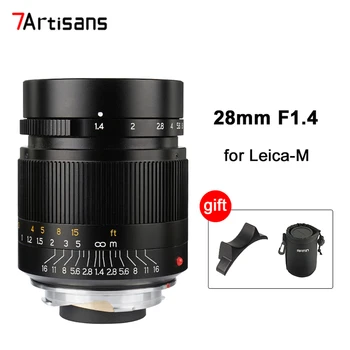 

7artisans 28mm F1.4 M-mount Lens Large Aperture Paraxial Full Frame Lens for Leica Camera M240 M3 M5 M6 M7 M8 M9 M10