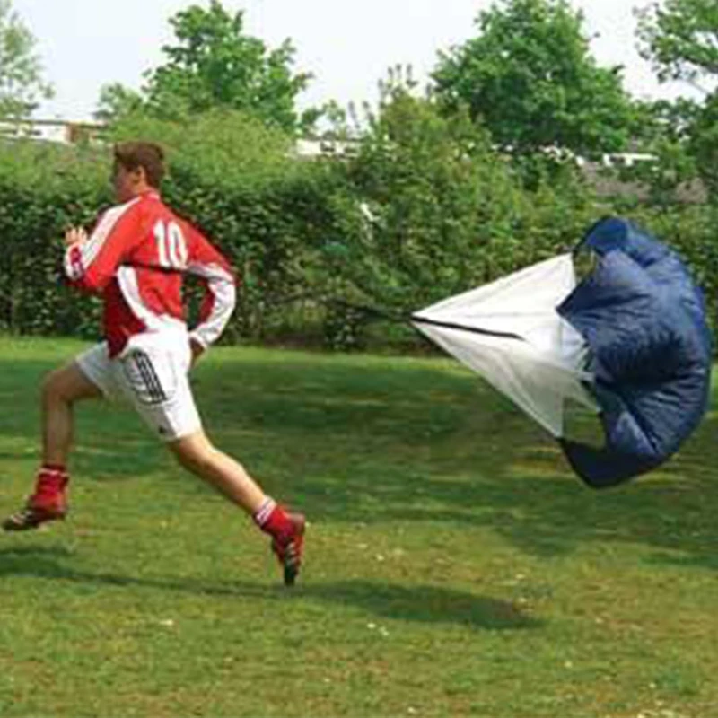 1 шт. Мужская и женская скоростная тренировка с сопротивлением парашютом для бега Тренировка по футболу парашют зонтик черный