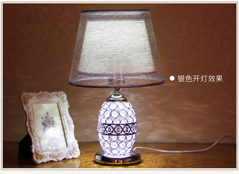 TUDA 26X42 см,, Модная креативная настольная лампа, светодиодный светильник для спальни, гостиной, украшение, Хрустальная настольная лампа E27