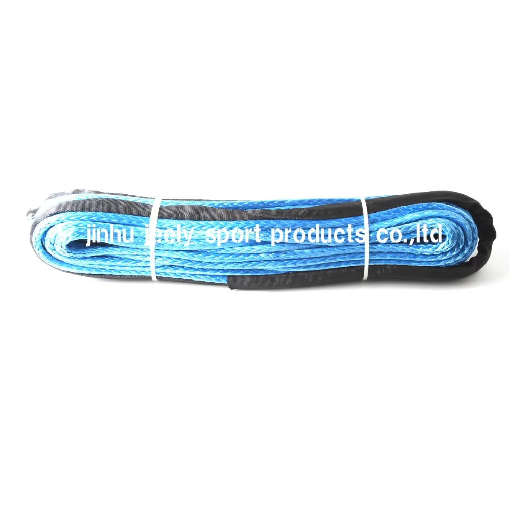 1/4 ''x50' 6 мм* 15 м 12 нитей внедорожный СВМПЭ Синтетический буксирный трос с 1,5 м рукавом и наперсток для ATV/UTV/SUV/4X4/4WD