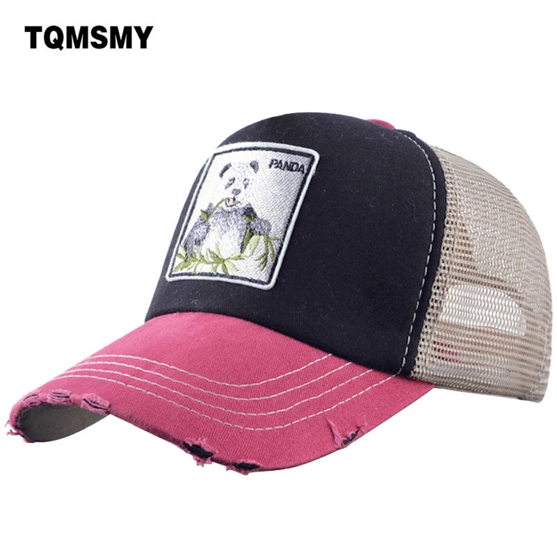 TQMSMY летние сетчатые бейсболки унисекс с вышивкой панды для мужчин и женщин Кепка-бейсболка хип-хоп кепка-бейсболка TMWL