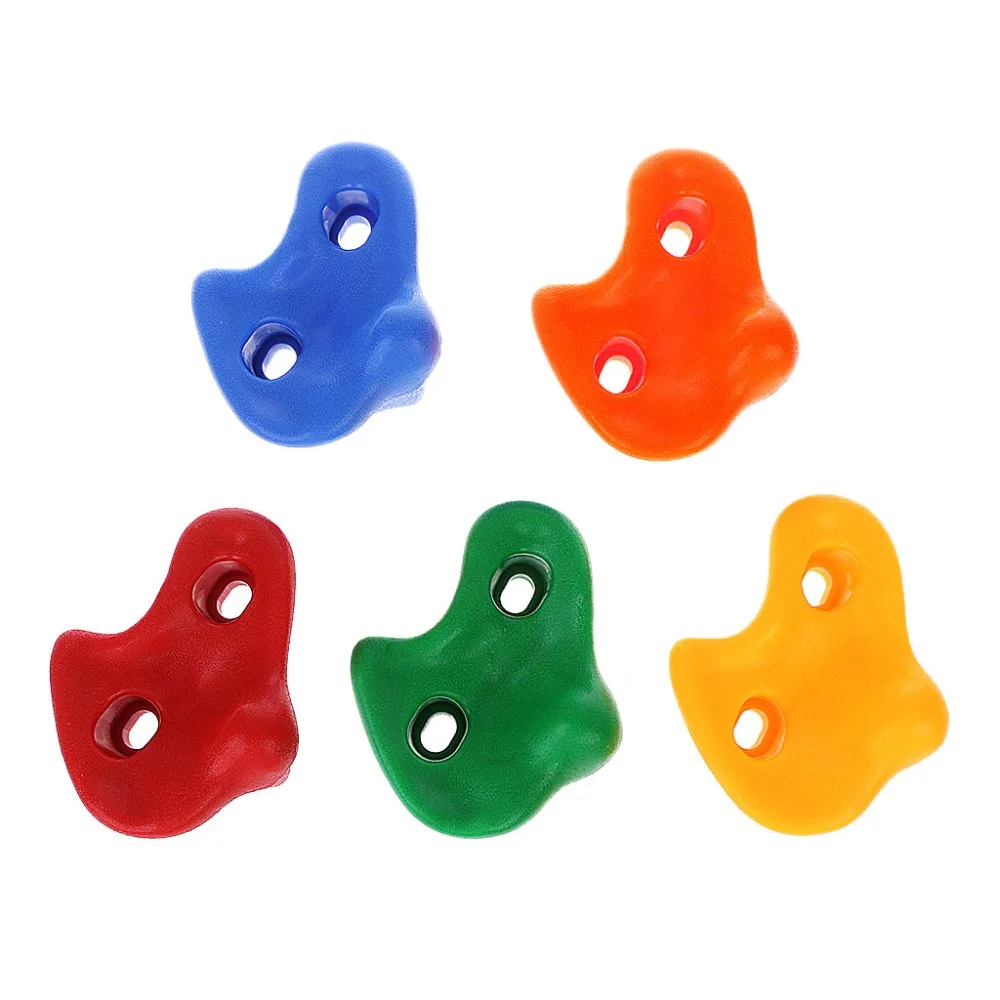 

Kids Rocks Climbing Stones Wall Holders Sturdy Plastic Wall Blocks Sports Supply