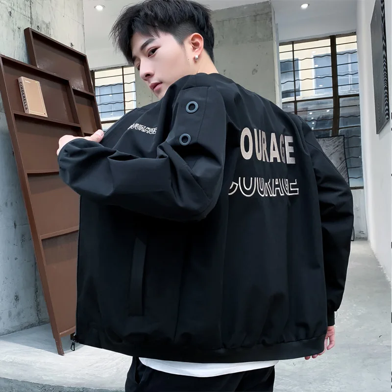 Korean version of spring jacket male 2019 new trend spring and autumn students wild tooling jacket baseball uniform men's spring