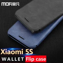 xiaomi mi 5s case flip leather cover mofi ultra thin smooth hand feeling xiomi mi5s wallet case card slot funda luxury 5s 5.15in
