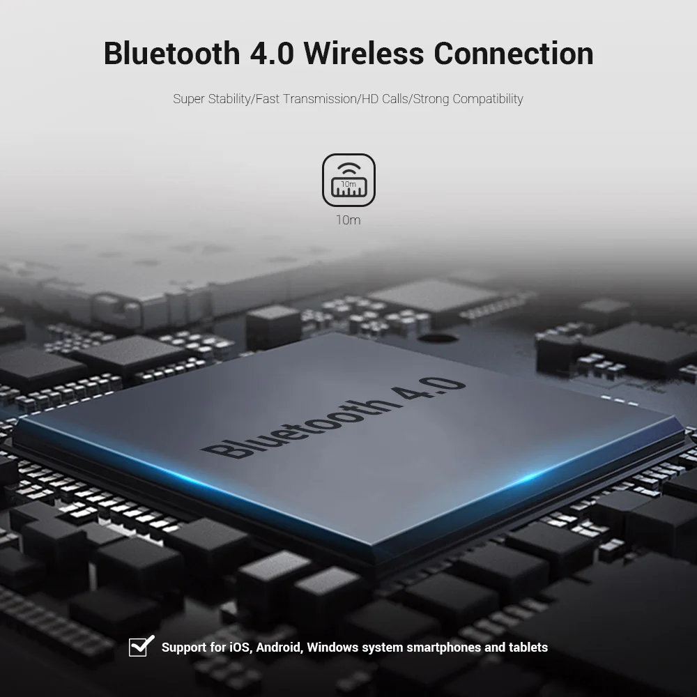 FineBlue F970 Беспроводной гарнитура Bluetooth наушник для смартфона стерео звук зажим, позволяющий освободить руки на вибрации Наушники-вкладыши