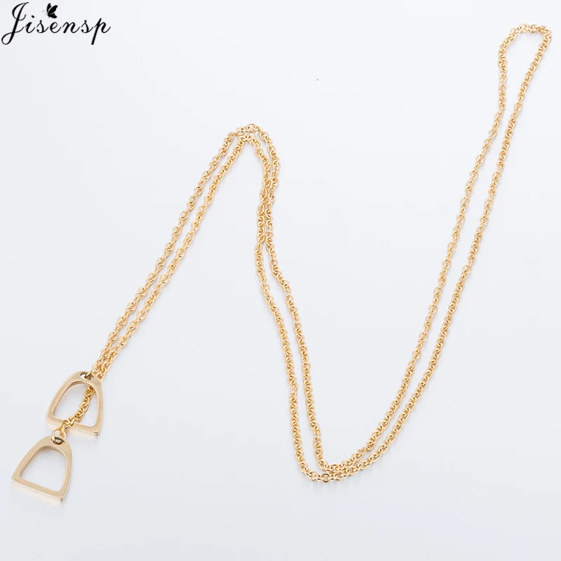 Jisensp New Multilayer Statement Necklaces Y Style Chain Horse Hoof Horseshoe Pendants Necklaces Unisex Jewelry For Men/ Women Jisensp New Multilayer Statement Necklaces Y Style Chain Horse Hoof Horseshoe Pendants Necklaces Unisex Jewelry For Men/ Women
