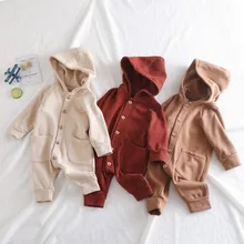 Рост 66-100 см, новинка года, Осенний Детский комбинезон Модный Стильный комбинезон для маленьких мальчиков Осенний комбинезон для маленьких девочек