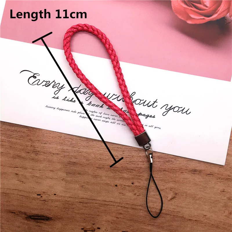 

10PCS/lot Hand Wrist Lanyard Strap String for Phone iPhone 7 8 X 6 USB Flash Drives Keys Keychains ID Name Tag Badge Holders