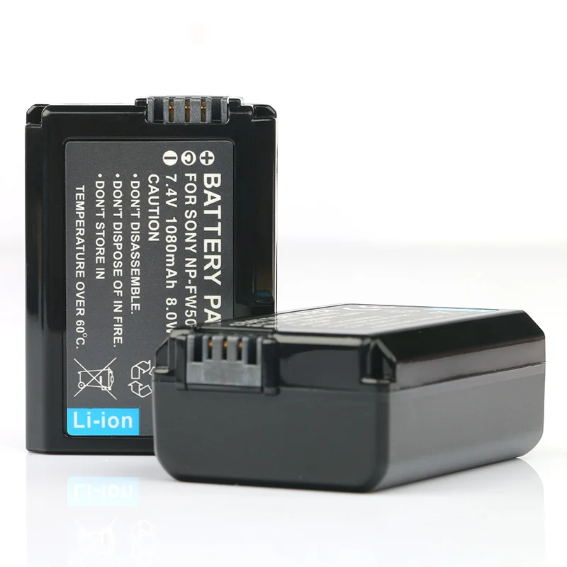LANFULANG 2 Pack NP FW50 NPFW50 цифровые Аккумуляторы для Sony ILCE 3000 5000 5100 6000|camera battery|np fw50battery for sony