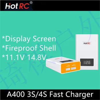 

1 Pcs HOTRC A400 Digital 3S 4S 3000mah RC Lipo Battery Balance Fast Charger with LED Screen For RC Drone Max charge power 40W