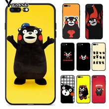 Yinuoda Японский милый Kumamon ТПУ Мягкий силиконовый чехол для телефона Apple iPhone 8 7 6 6S Plus X XS MAX 5 5S SE XR сотовые телефоны