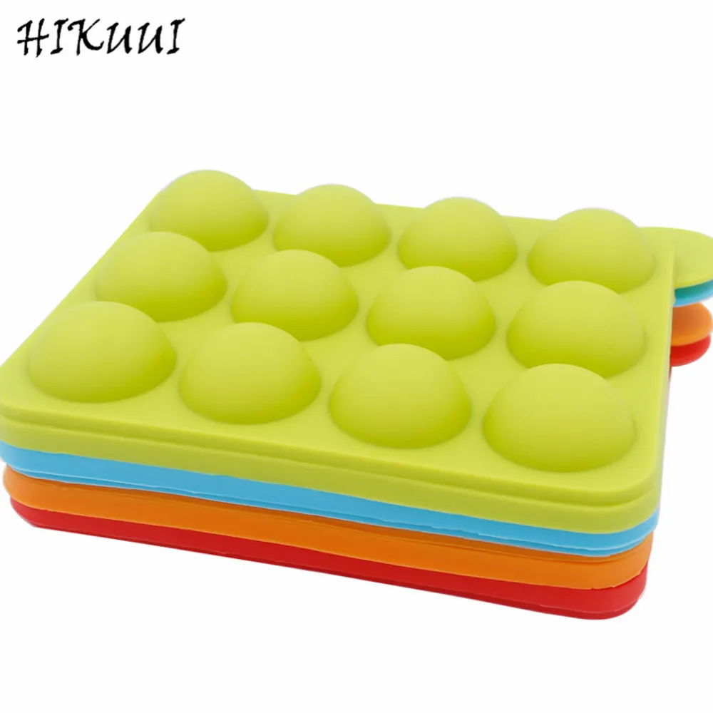 

12 Cavity Food Grade Silicone Lollipop Mould Chocolate Candy Mold DIY Baking Tools Bakeware