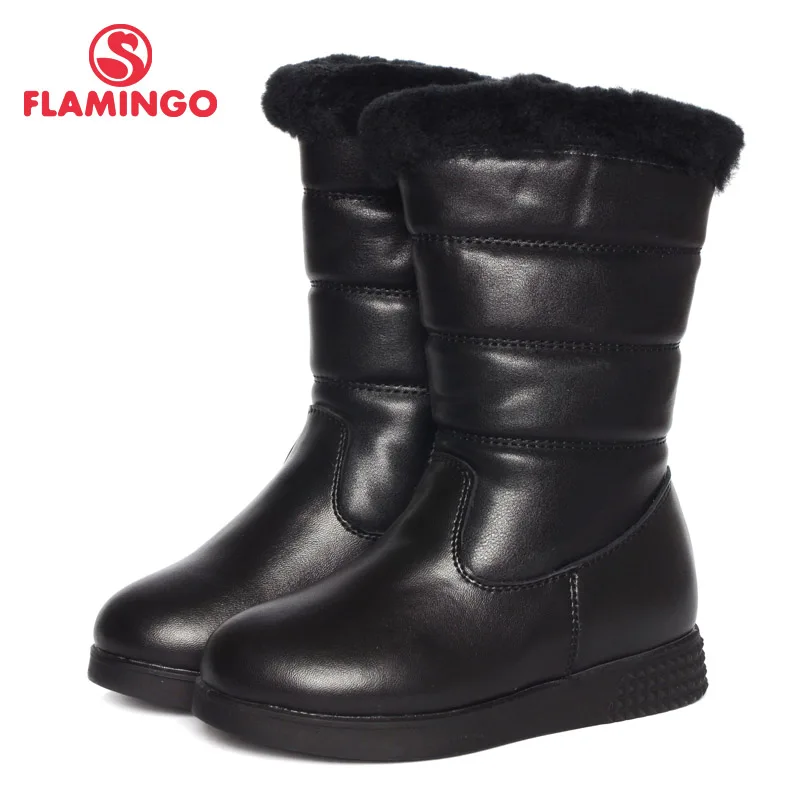 

FLAMINGO 2016 new collection winter fashion boots with wool high quality anti-slip kids shoes for girls W6YK021
