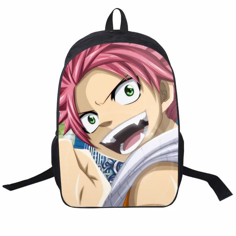 

Cute Anime FAIRY TAIL END Lucy Happy Printing Backpack Women Men Travel Backpack Laptop Backpack Teens Kid Boys Girls School Bag