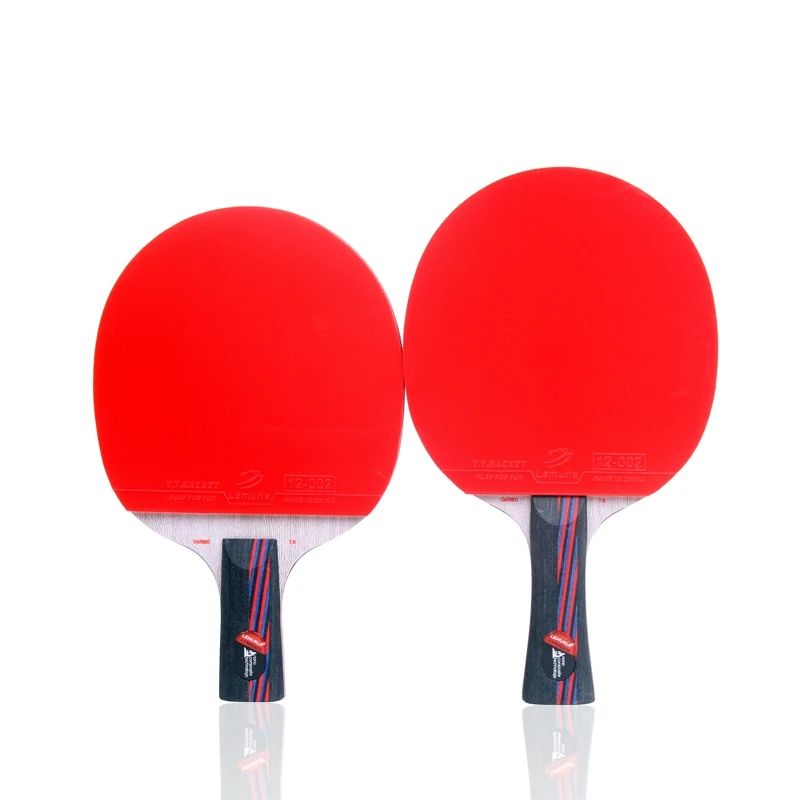 Lemuria Professional carbon fiber table tennis racket with double face pimples-in table tennis rubb