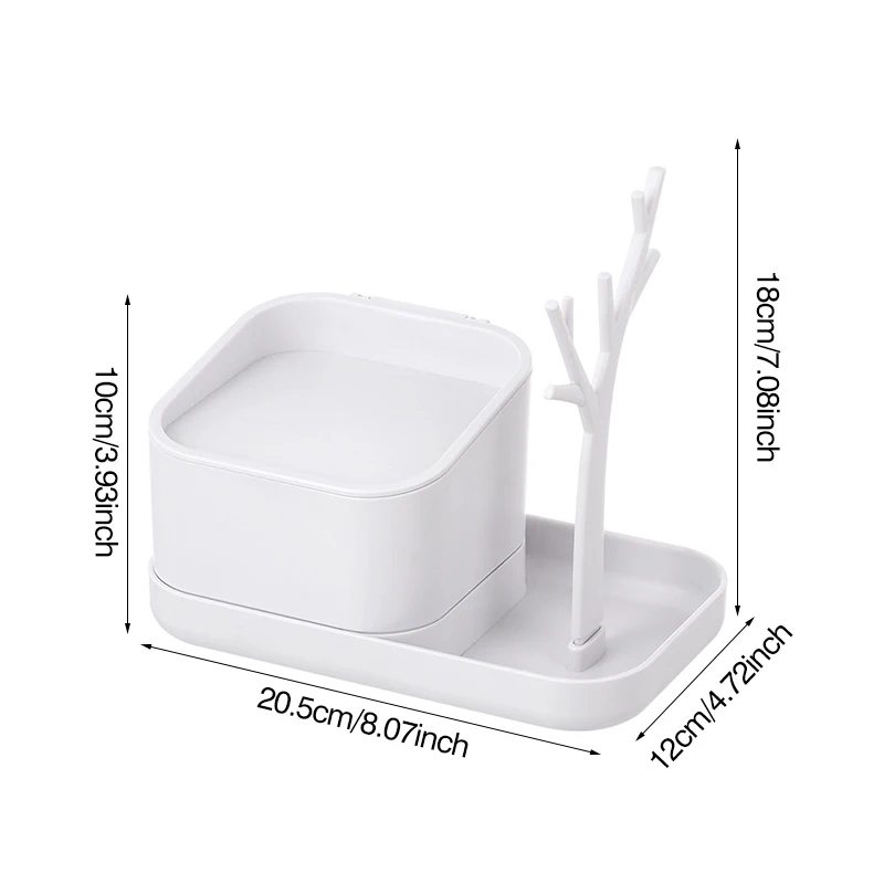 التجميل صندوق تخزين ماكياج منظم سطح المكتب النثرية حالة مجوهرات رف شاشة فرشاة حامل أحمر الشفاه الحمام اكسسوارات الاشياء