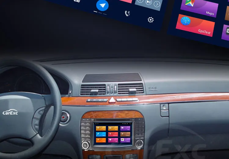 Clearance Android 9.0 Quad Core Car DVD Player For Benz S Class S280 S320 S350 W220 W215 CL600 Wifi DVR TPMS Multimedia Radio GPS carplay 8