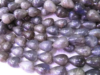 

wholesale 13x18\15x20mm genuine Gray Blue Sheen labradorite beads drop onion pear smooth faceted blue jewelry beads