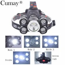 Rechargeable 10000 Lumen 5 led Headlight Headlamp Hunting Fishing Bike Camping Head Lamp 18650 battery Car AC USB Charger sezk20 best t6 2 r5 13000 lumen led headlamp 4 modes headlight camping hunting head light lamp 2 18650 battery ac charger
