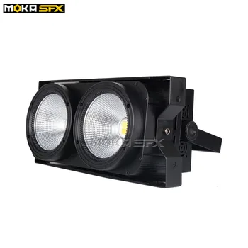 

2x100W LED COB DMX Blinder Light Cold White/Warm White 2in1 Led Crowd Blinders Wash Stage Light Effect for Nightclub Bar Show