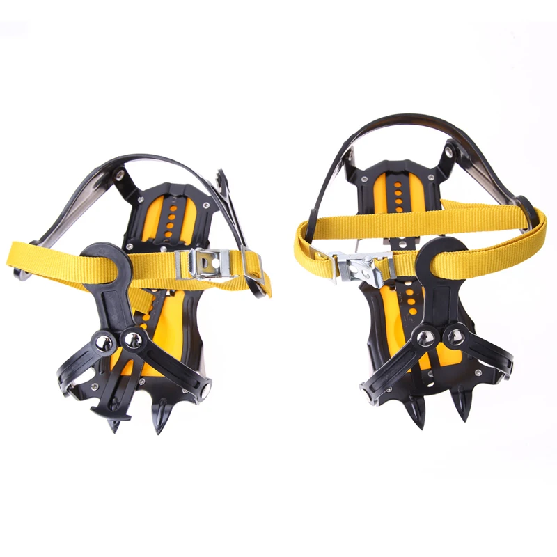 

1 Pair Non-Slip Ice Crampons Professional Manganese Steel Ice Gripper Ice Crampons Snow Board For Skiing Climbing