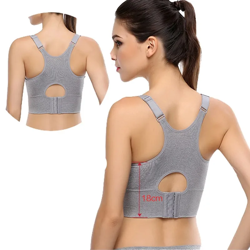 Women Seamless Sports Bra Big Size Sexy Ladies Women Bras Full Cup Push Up Bra Deep V Adjustable Tops