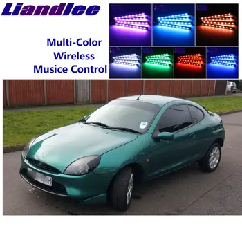 

LiandLee Car Glow Interior Floor Decorative Atmosphere Seats Accent Ambient Neon light For Ford Puma