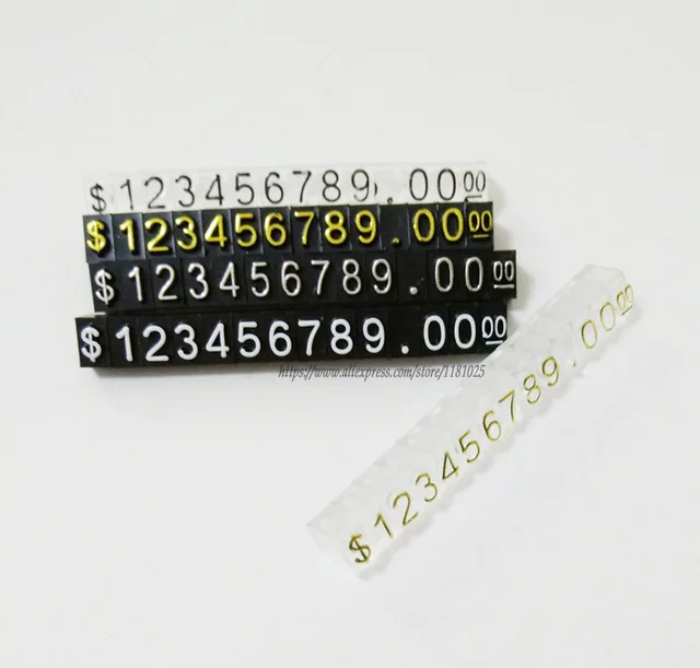 Free Shipping Acrylic Price Label Dollar Combination Price Tag