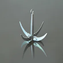 Крюк складные растения грабли Якорный нож Летающий якорь водные растения нож для очистки серпа полольный нож