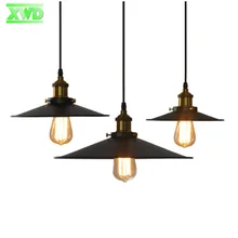 Amreican Painted Indoor Iron Pendant Lamp For Coffee House/Dining Hall/Club/Foyer/Shop/Bar,22CM/26CM/36CM Living Room Lamps DX50