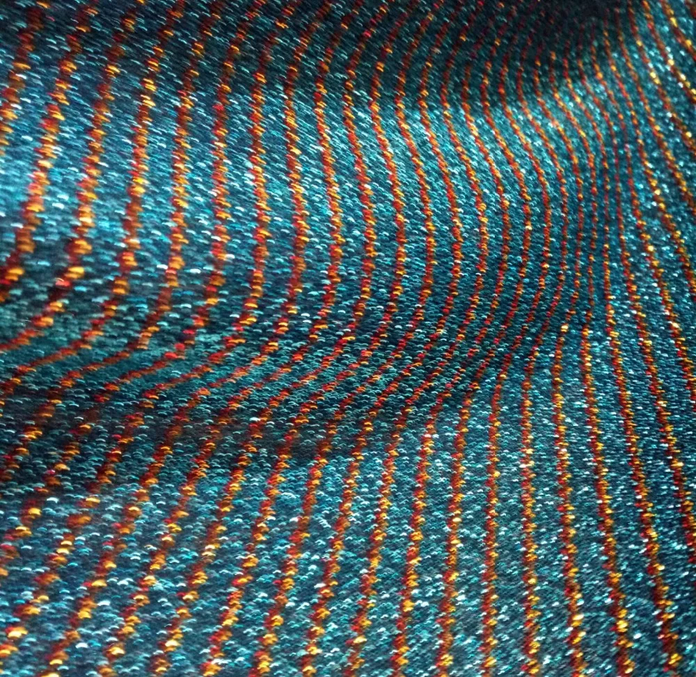 Мерцающая Ткань в полоску металлик полиэстер вечерние украшения блестящая ткань ремесло материал 1 метр