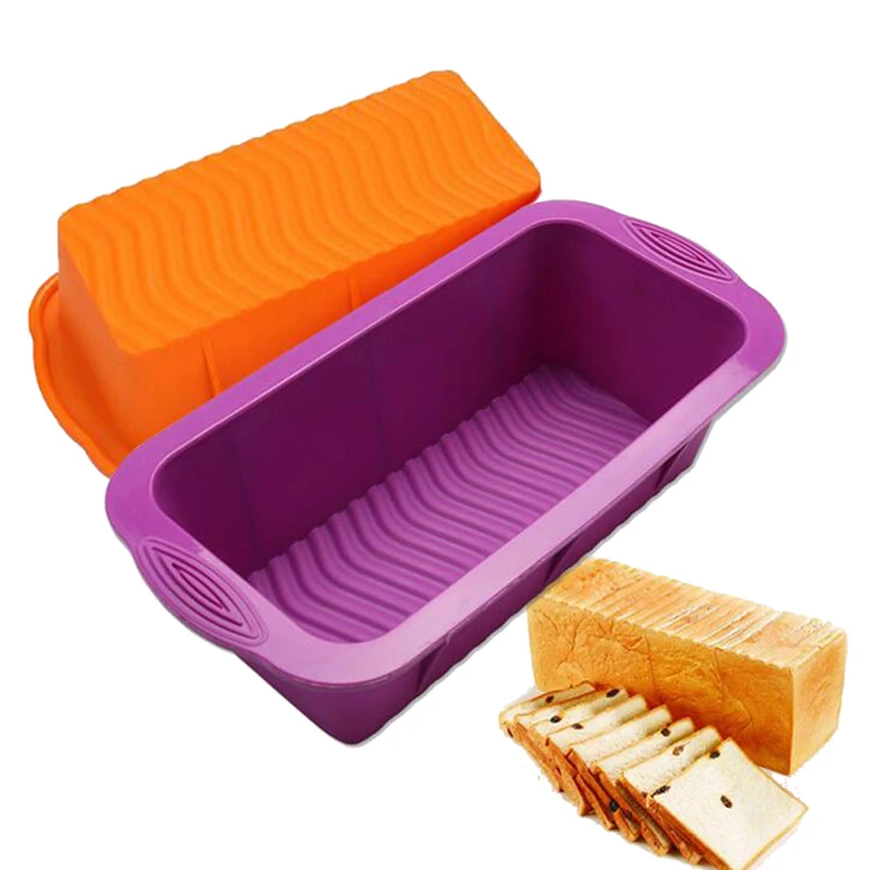 Silicone Cake Bread Pan Non stick Rectangular Toast French Bread Pan