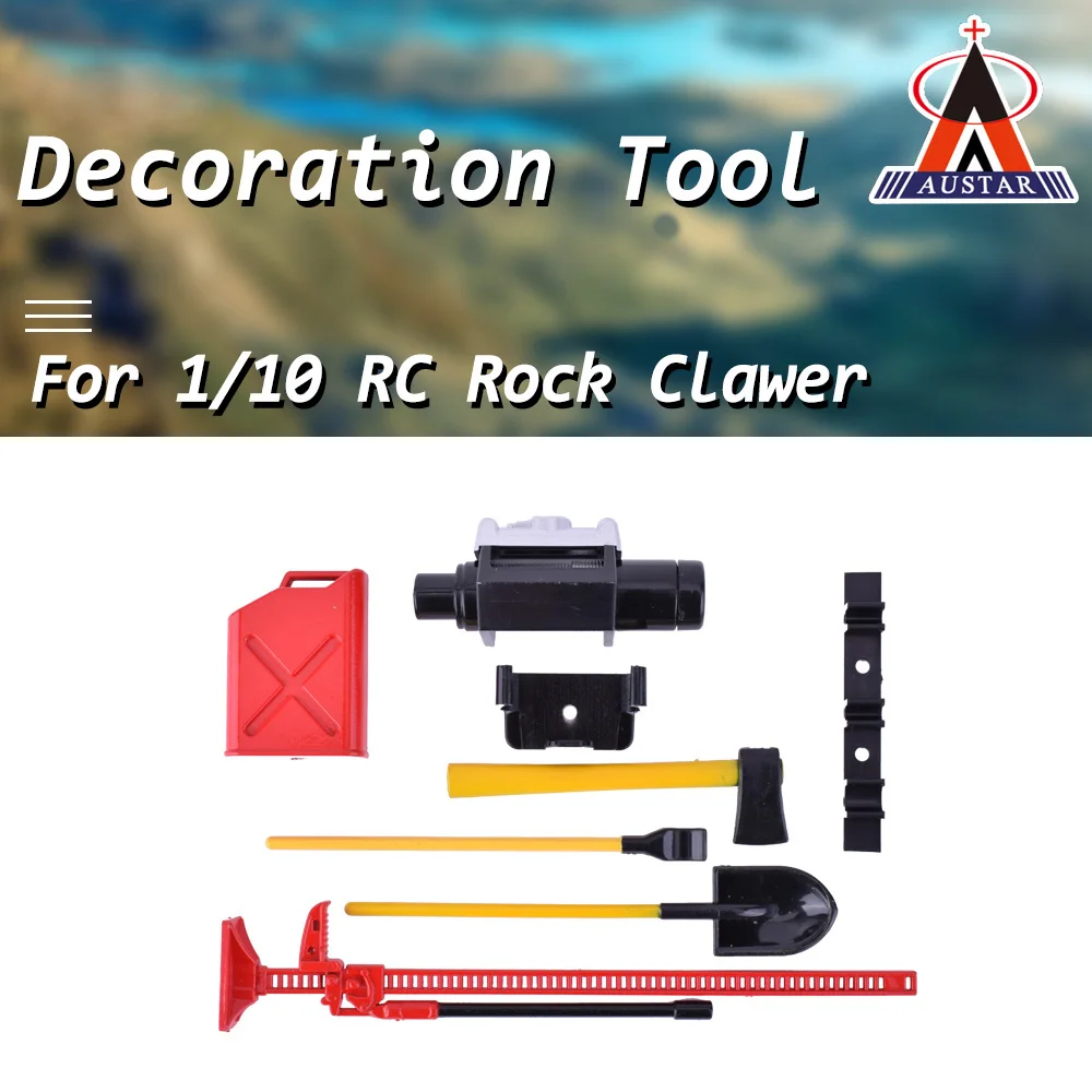 

AUSTAR AX 10008 RC Decoration Tool Set Box Case Accessories Kit for Axial SCX10 RC4WD D90 D110 RC Car Crawler Model