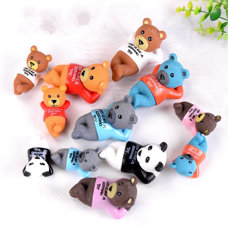 1 шт. милый медведь панда 6 типов Kawaii мультфильм DIY Смола Фея Сад ремесло украшение