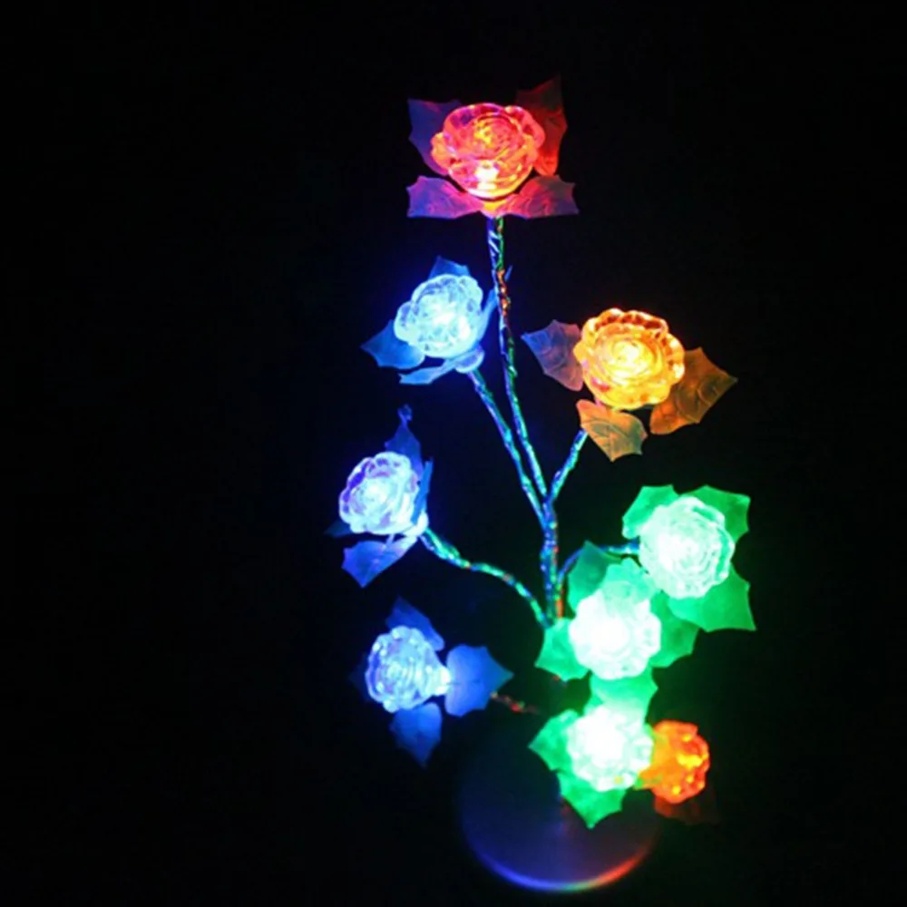 

NDTUSMZ Colorful Peach Ice Cube Dolphin Apple Led Light Tree Holiday Decoration Interior Home Decor Nightlight Colorful LED