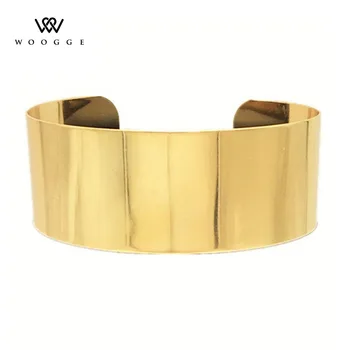 

2018 Fashion Jewelry Gold Silver Metal Choker Collar Large Necklace Women Colar Grande Collier Femme Chunky Statement Necklace
