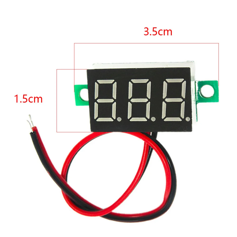 

DC 2.5V-30V Mini Digital Voltmeter Voltage Tester Meter Red LED Screen Electronic Parts Accessories Digital Voltmeter Gauge