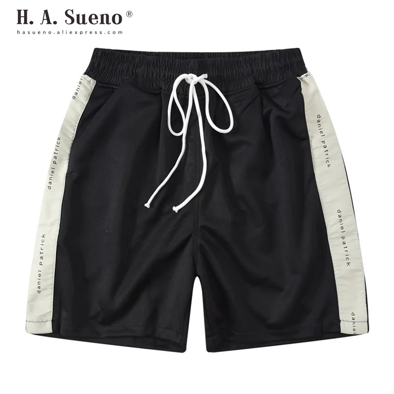 H. A. Sueno Модные мужские повседневные шорты черные хлопковые мужские шорты спортивные Стильные шорты для мужчин поддержка прямых поставок/5