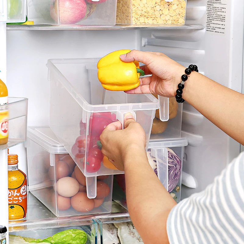 

Kitchen Transparent PP Storage Box Grains Beans Storage Contain Sealed Home Organizer Food Container Refrigerator Storage Boxes