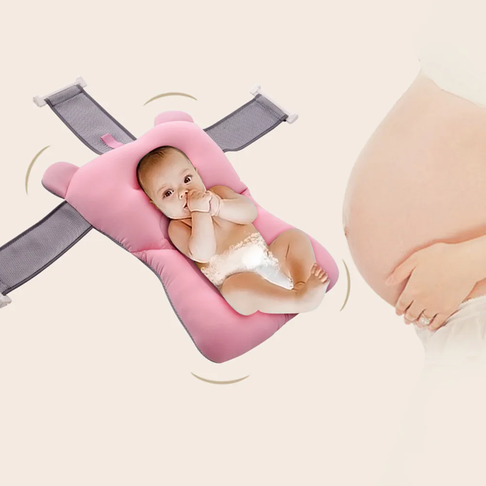

Foldable Newborn Baby Bath Tub Baby Float Bath Mat Seat Anti-skid Bathing Bed Pad Baby Care Bath Products for Kids