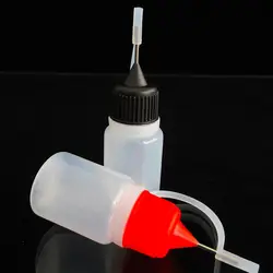 10 шт 5 мл Пластик пустой Liquid капельница с удлиненный кончик, металл бутылочка с колпачком для иглы для Vape DIY инструмент электронной сигареты