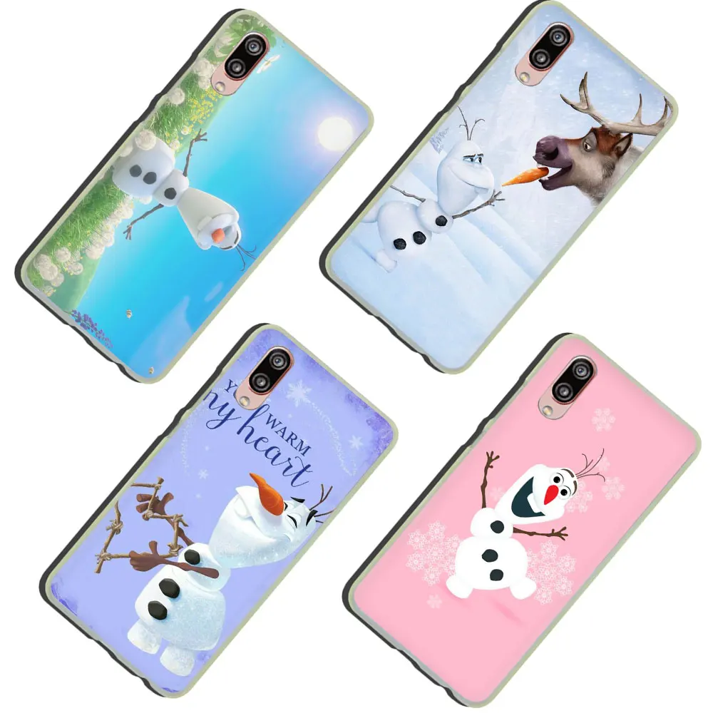 Милый жесткий чехол для телефона olaf snow man для huawei P30 P20 P8 P9 P10 Plus Lite Mini Pro smart
