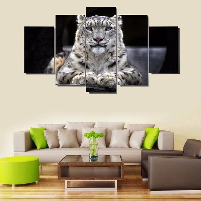 5 Panelen Jungle Leopard Posters HD Gedrukt Schilderen Canvas ... 5 Panelen Jungle Leopard Posters HD Gedrukt Schilderen Canvas ...