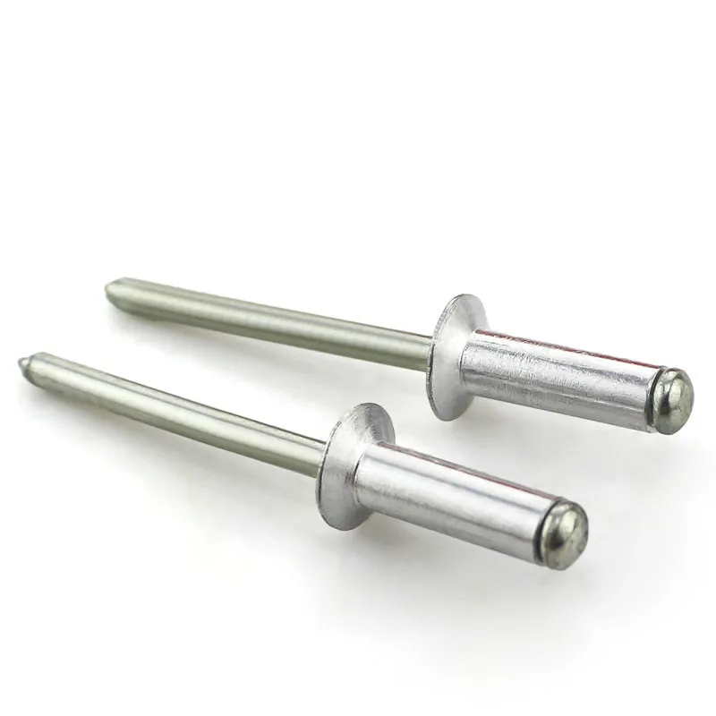 50Pcs M2.4 M3.2 M4 GB12618 Aluminium Mushroon Head Break Mandrel Blind